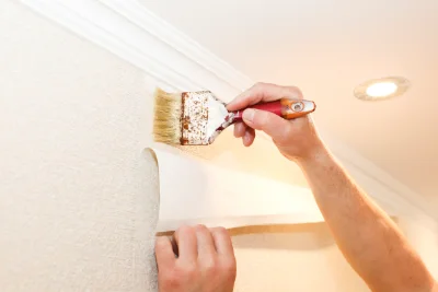 Pose de papier peint à Anzex — revêtements muraux et toiles de verre